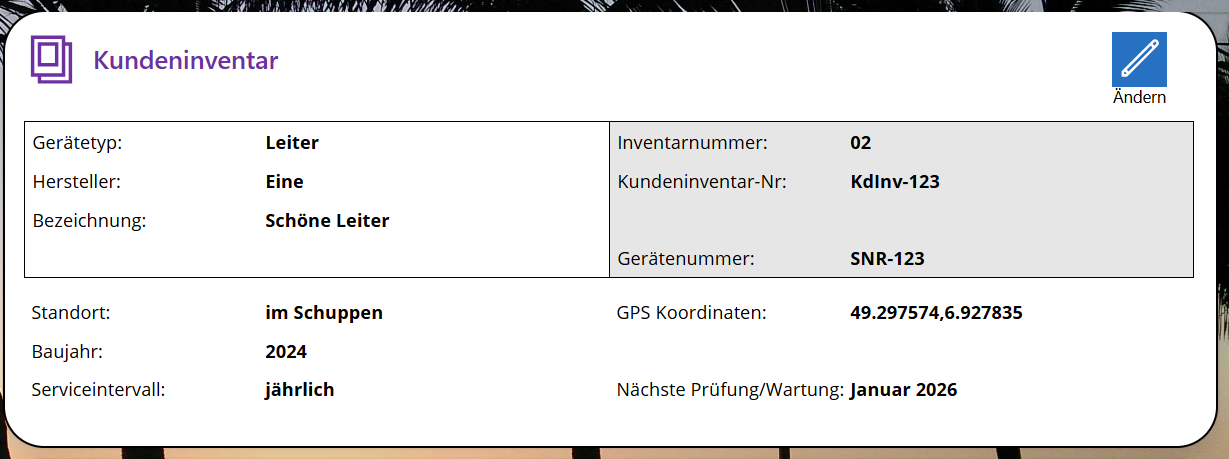 pobvol|pssService Board|Screen:Kundeninventar|Inventardaten