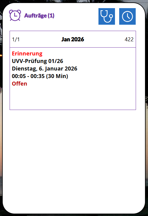 pobvol|pssService Board|Screen:Kundeninventar|Auftragsübersicht