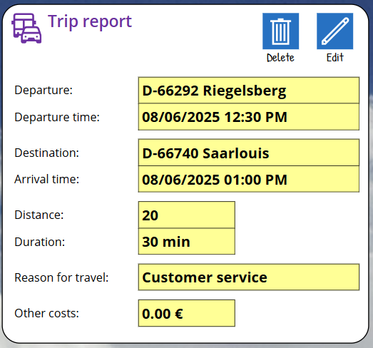 pobvol|pssService Phone|Screen:Service activity|Trip report