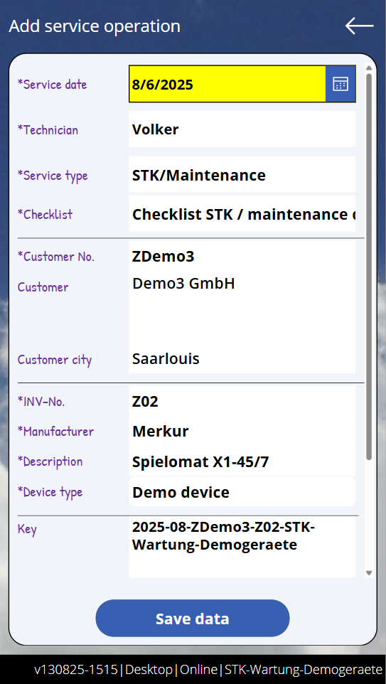 pobvol|pssService Phone|Screen:New service activity