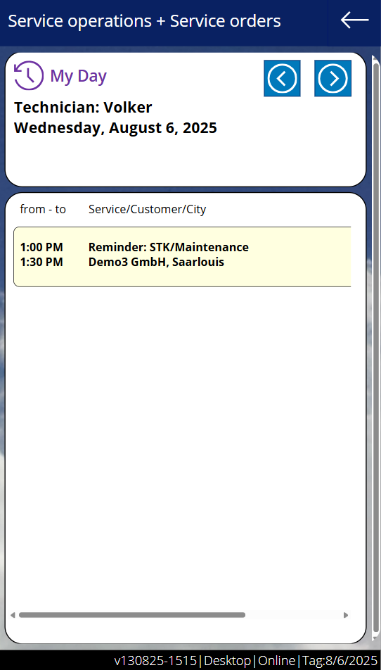 pobvol|pssService Phone|Screen:My day